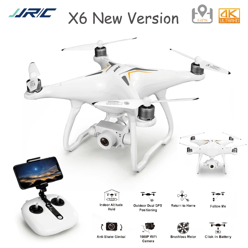 Профессиональный Дрон JJRC X6 Aircus с GPS и 4K камерой Wi Fi FPV| |