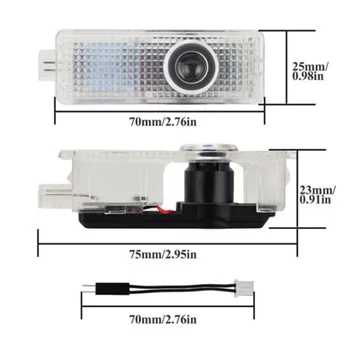

DC12V Projector light Shadow Light For BMW Series Car 0.18MA 12V 5W power