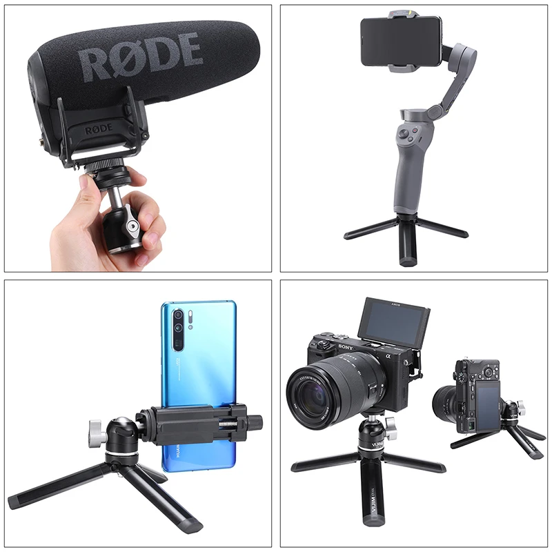 VIJIM Mobile Phone SLR camera Vlog Bracket Multi-function Portable Handheld Photography Tripod Live Small Cloud Platform Cameras