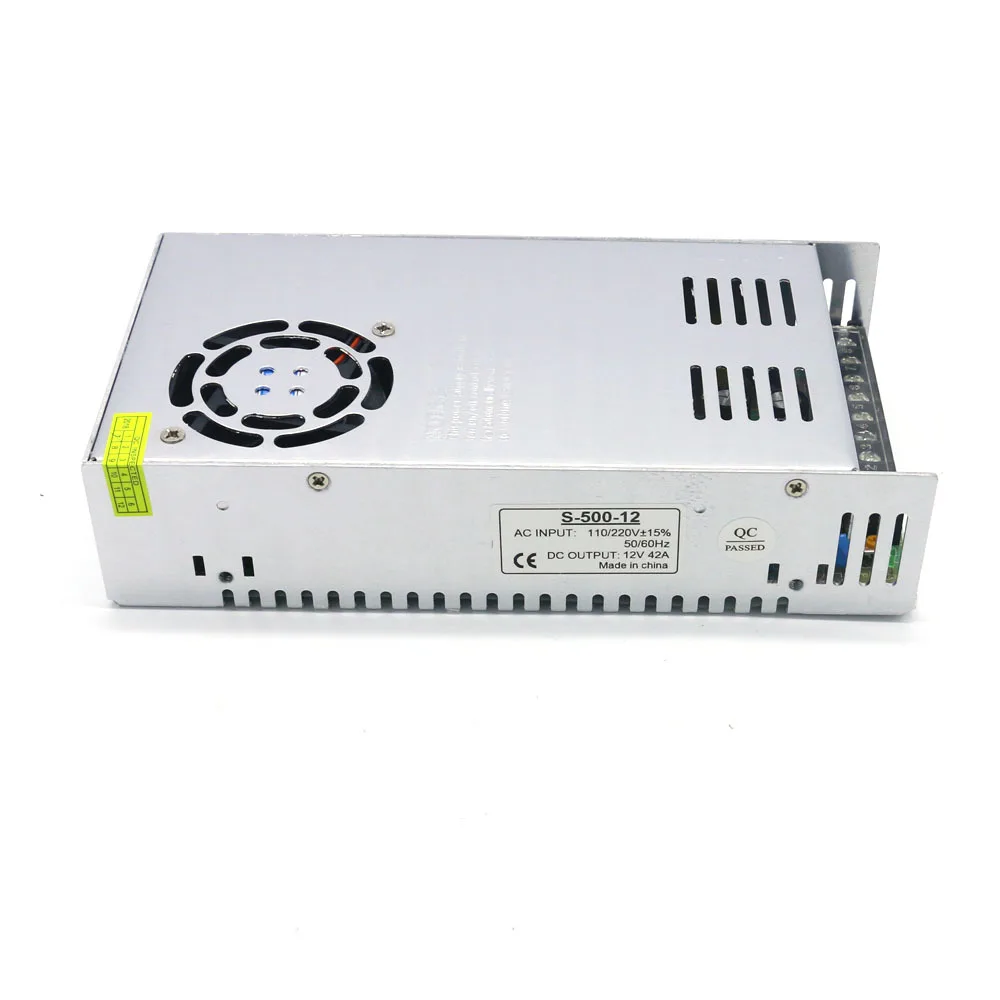 ANDRISE Dc 12v импульсный источник питания Ac 110 v/220 v к Dc 42a 40a 500w источник тока со светодиодами