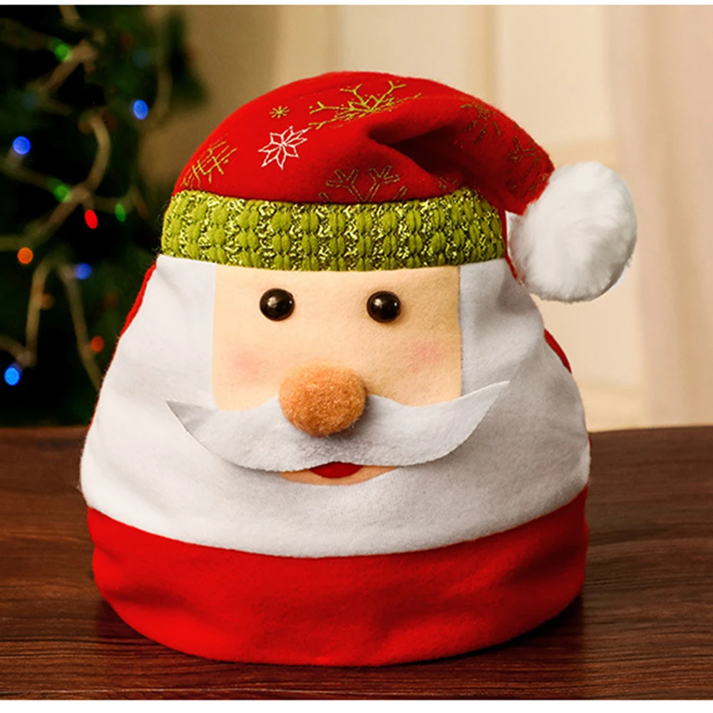 Рождественская шапка рождественские шапки Санты шапка с оленями Рождественская Детская шляпа Рождественская шляпа для взрослых Рождественское украшение для дома Прямая поставка - Цвет: 3