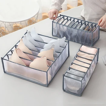 

Underwear Bra Socks Panty Storage Boxes Cabinet Organizers Wardrobe Closet Home Organization Drawer Divider Dormitory Save Space