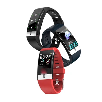 

E66 Smart Bracelet Temperature Measurement Thermometer wrist Band ECG heart rate blood pressure blood oxygen monitoring