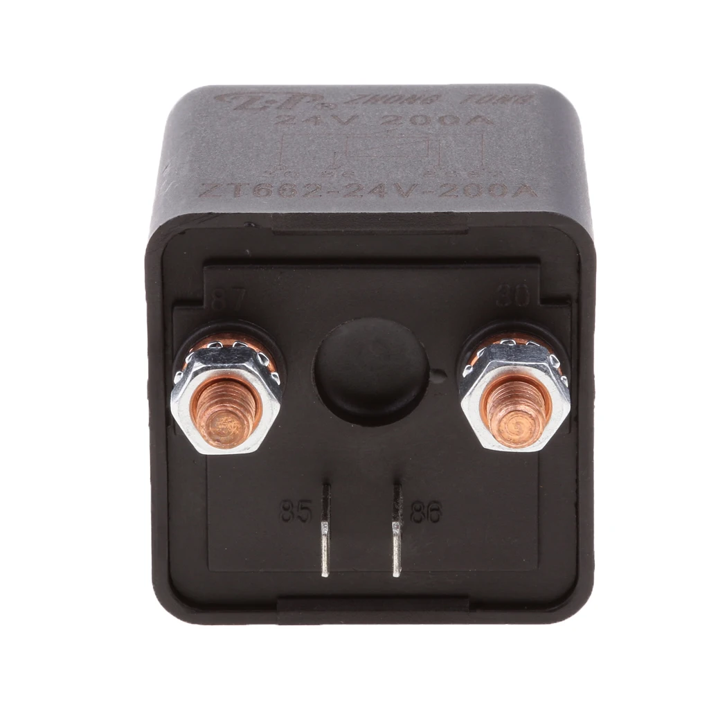 24V 200 Amp Split Charge Relay Switch 4 Terminal Relay for Truck Boat Marine