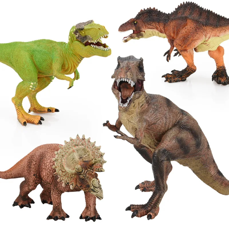 Jurassic динозавр серии модель динозавра игрушка плесиозавр тираннозавр большой размер твердые Overlord Lontium Raptors модель