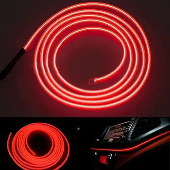 

12V DC 1m Cold Light Strip Car Interior Ambient Lamp Vehicles Accessory