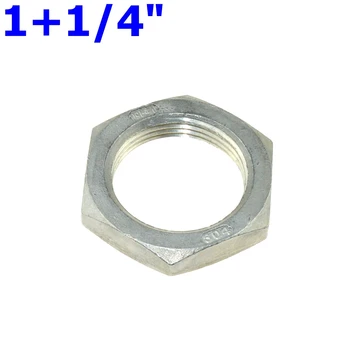 

2Pcs 1-1/4" / DN32 Thread Nuts Metal Lock Nut 39mm Inner Dia. O-Ring Groove SS Pipe Fittings 304SS Stainless Steel