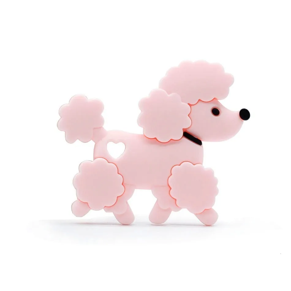 Pink Безопасный Прорезыватель для малышей игрушки дети BPA бесплатно банан Прорезыватель кольцо силиконовые жевательные профилактическая зубная щетка кормящих бусин подарок для младенцев - Цвет: Pink