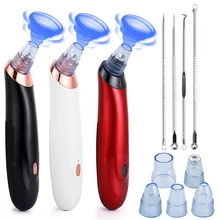 Инструмент для удаления чёрных точек уход за кожей лица акне, в черный горошек для маленьких девочек, прыщей, Электрический Микрокристаллическая вакуумный очиститель пор и черных точек уход за кожей машины