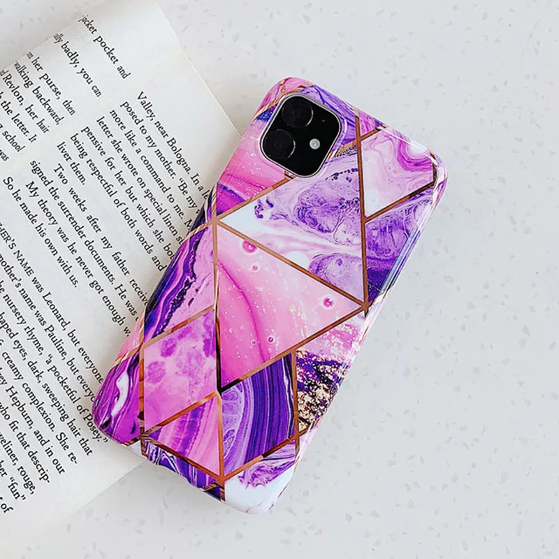 T5 N1986N чехол с мраморным покрытием для iPhone 11 Pro Max X XR Xs Max Роскошный чехол для телефона для iPhone 6 6s 7 8 Plus модный IMD полный Чехол - Цвет: T5