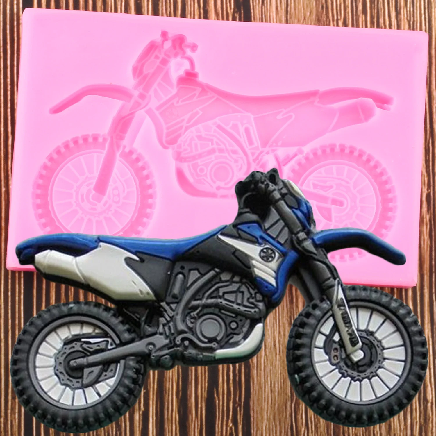 3D Yamaha мотоцикл силиконовые формы шоколад конфеты помадка DIY ребенок день