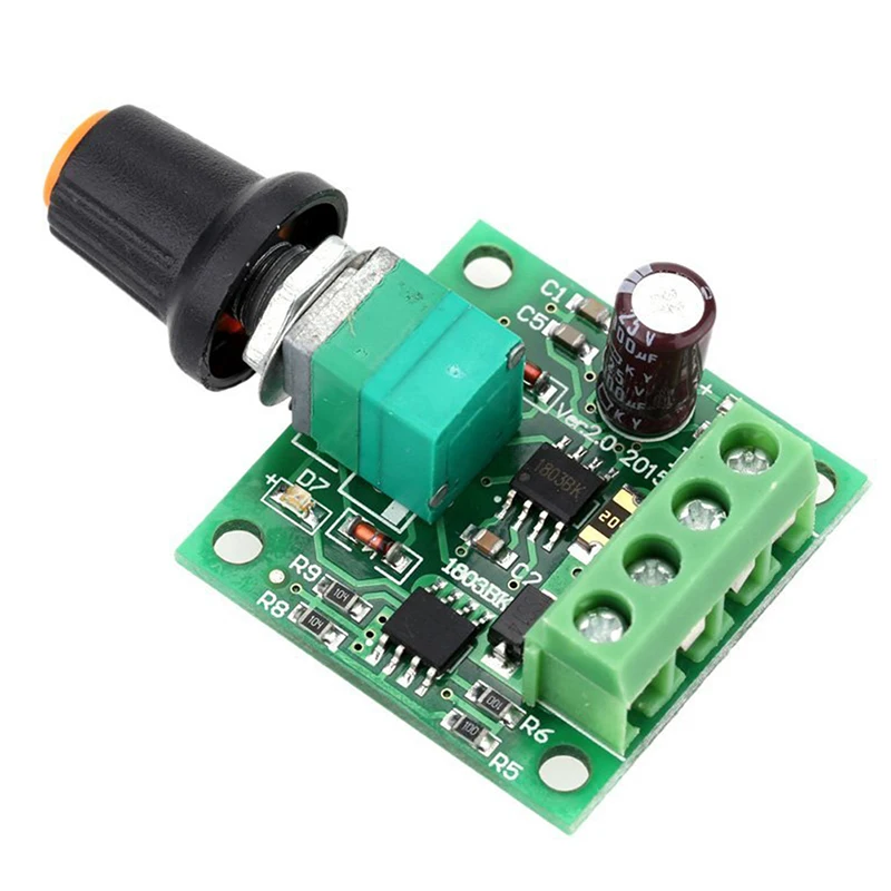 Низковольтный постоянный ток PWM модуль контроллера скорости двигателя 1,8 V 3V-5V-6V 12V 2A