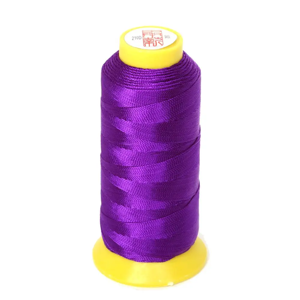 purple Многоцветная нейлоновая нить 0,25 мм 0,5 мм 0,75 мм 1,2 мм нить для швейных ниток для ручных машин - Цвет: purple
