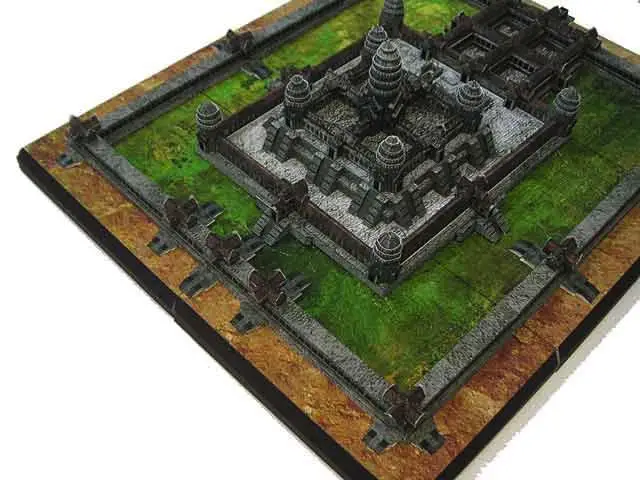 Бумажная 3d модель Angkor ват Камбоджа архитектура здание рукоделие образовательные