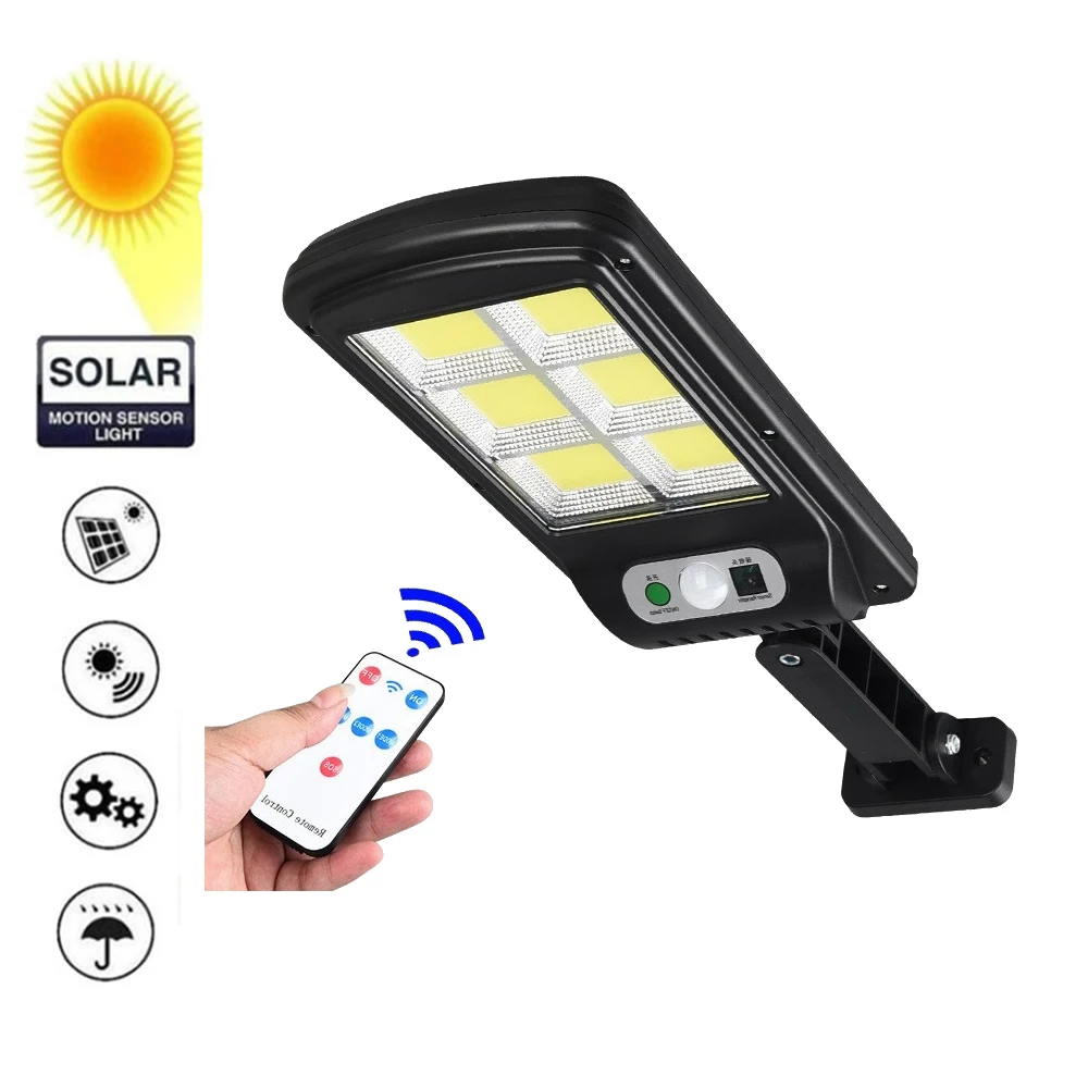 

Solar light lamp floodlight reflector High Power Wall PIR Motion Sensor LED Street Outdoor Waterproof Energy Saving Garden Yard