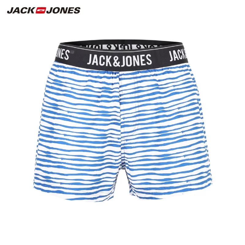 JackJones, мужские трусы-боксеры из хлопка с принтом, мужское нижнее белье, домашние штаны для мужчин, 219192536