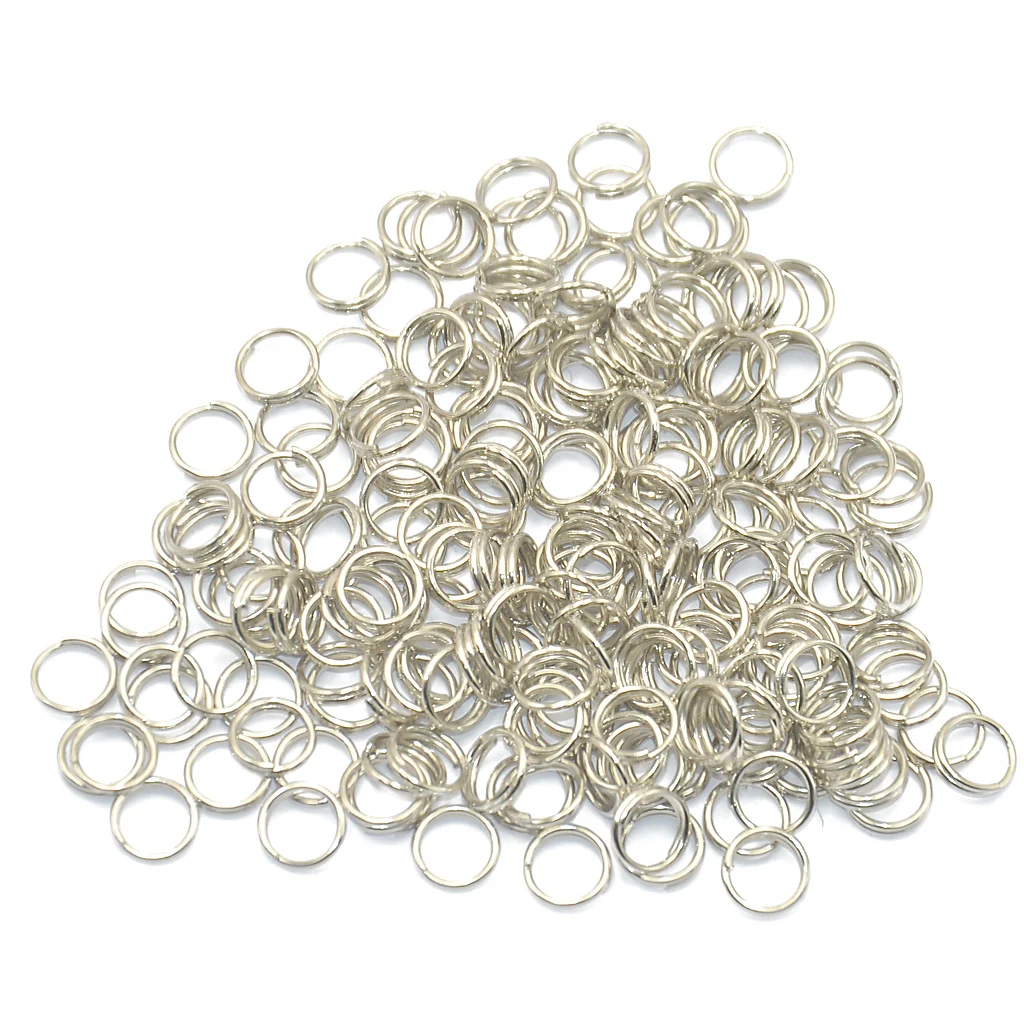 200pcs Split Rings Double Loop Jump Ring Diameter 6mm 8mm for Jewelry Making 2 Color For choice
