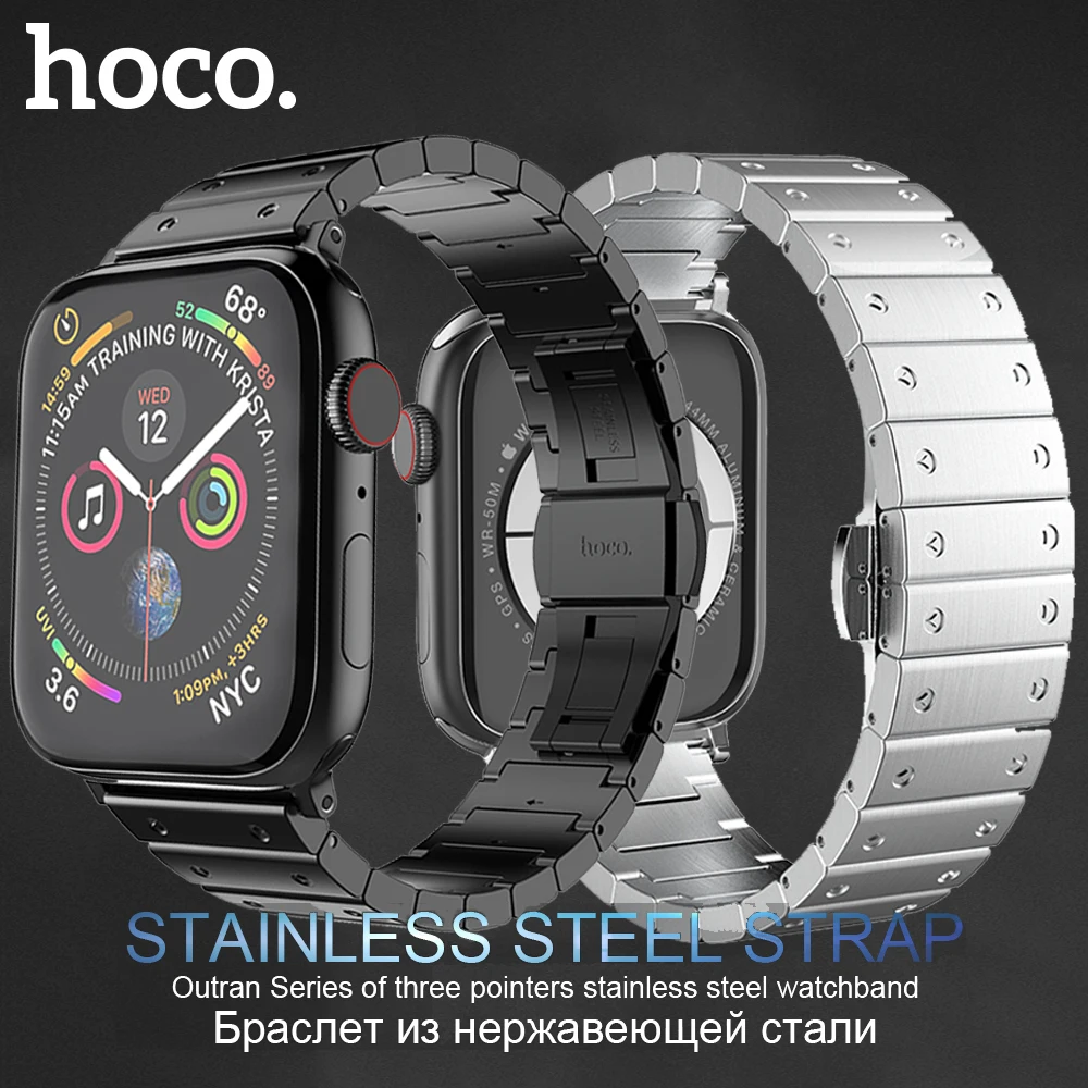 Hoco Brand Stainless Steel Band For Apple Watch Series 6 5 4 3 2 1