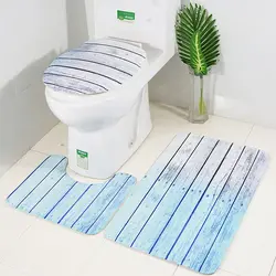 Пасхальная тема домашний декор Набор ковриков для ванной комнаты в том числе u-образный контурный коврик подложка коврик для ванной
