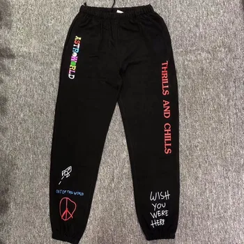 

19ss Travis Scott ASTROWORLD Pants Women Men Joggers High quality Sweatpants Trousers