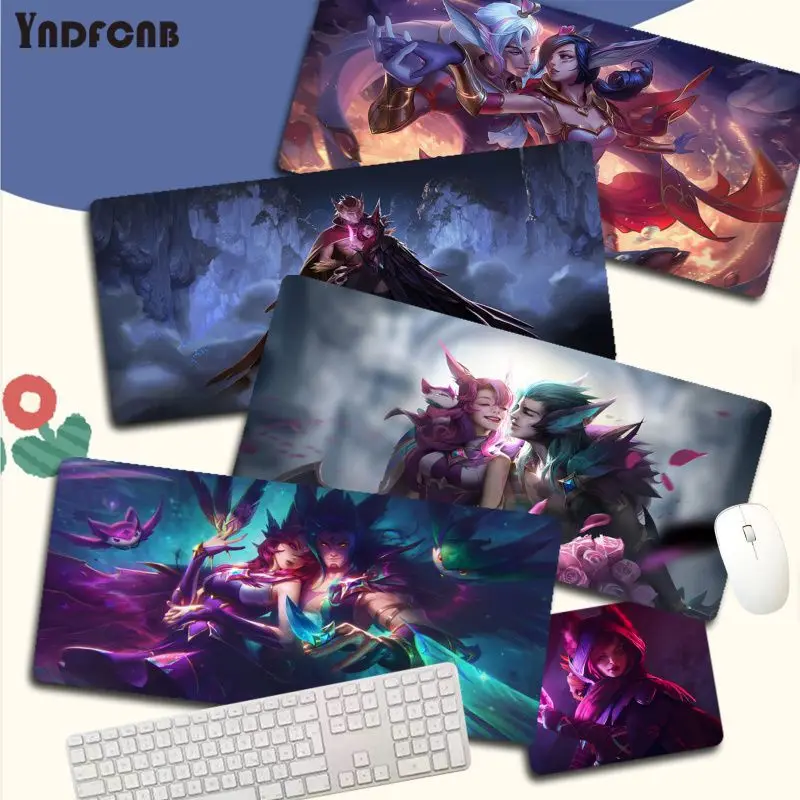 

YNDFCNB Star Guardian Xayah and Rakan Large Mouse pad PC Computer mat Size for Deak Mat for overwatch/cs go/world of warcraft