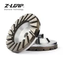 Z-LEAP " алмазная шлифовальная чашка колесо алюминиевая база турбо абразивный инструмент для бетонный гранитный пол грубая шлифовка M14 резьба