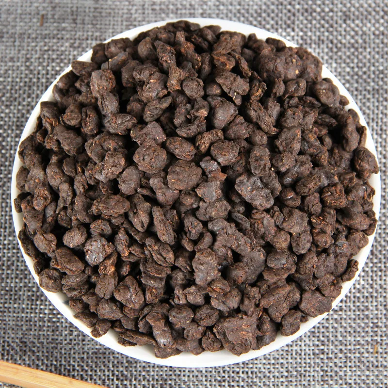 

10 years Old Glutinous Rice Ripe puer Loose Tea China MengHai Living fossil Cooked pu er tea Pu'erh Pu'er Bits Silver pu erh tea