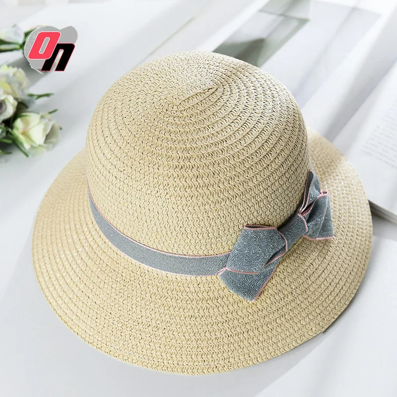

Summer Hot Selling Straw Hat Parent And Child Outing Topee Travel Beach Sun-resistant Eaves Hat Cute Hat Children's Hat