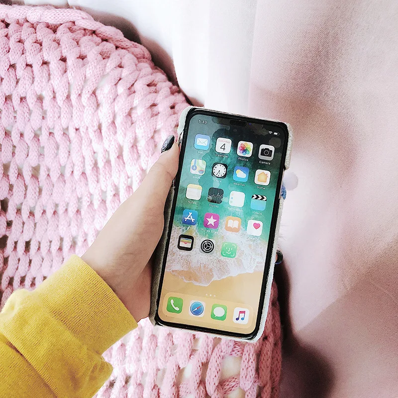 Чехол на айфон 7 11 6s 8 Pro 6 XS Max XR X Plus чехлы case no apple logo милый плюшевый игрушечный чехол для телефона для iPhone для Apple задняя крышка мягкая силиконовая защитная оболочка без логотипа