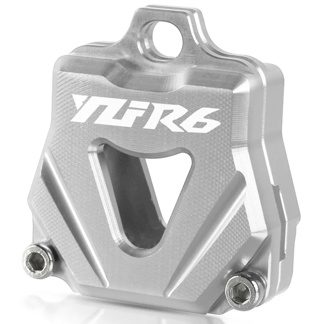 Motorcycle Accessories CNC Key Cover Cap Creative Products Keys Case Shell For Yamaha YZFR25 YZFR6 YZFR3 YZFR1 YZF R25 R6 R3 R1 Sliver-YZFR6