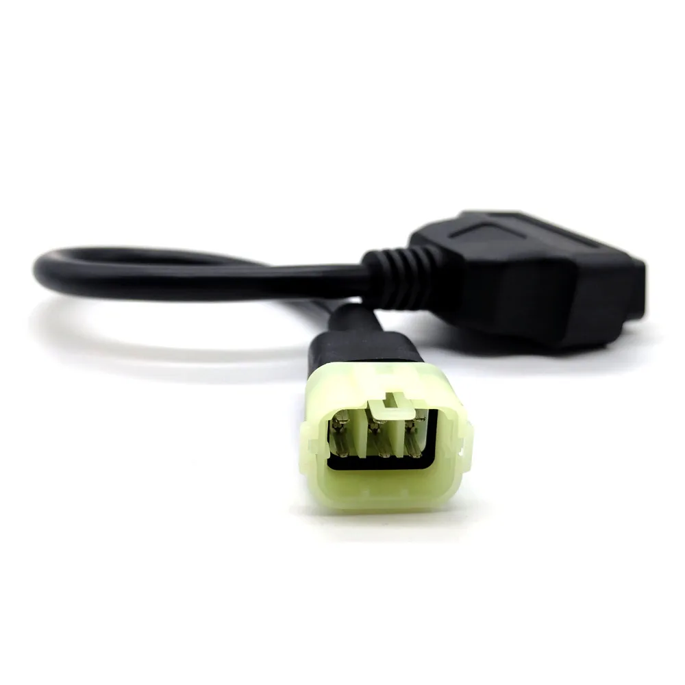 Alchiauto Câble De Diagnostic OBDII 6 Broches Vers 16 Broches OBD 6 Broches Pour Moto Compatible Avec Kawasaki Moto Fit