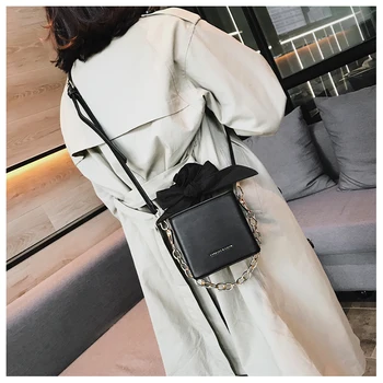 

Women's Designer Handbag 2018 Fashion New High quality PU Leather Women Tote bag Bow Chain Shoulder Messenger bag Mini Box bags