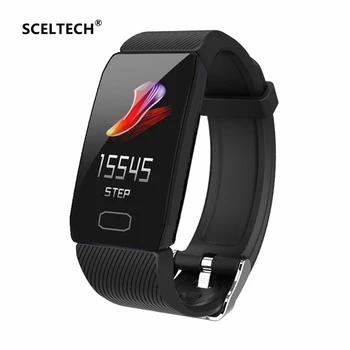 

SCELTECH Smart Band Q1 Heart Rate Blood Pressure Monitor Tracker Smart Watch Bluetooth Waterproof Fitness Sport Bracelet