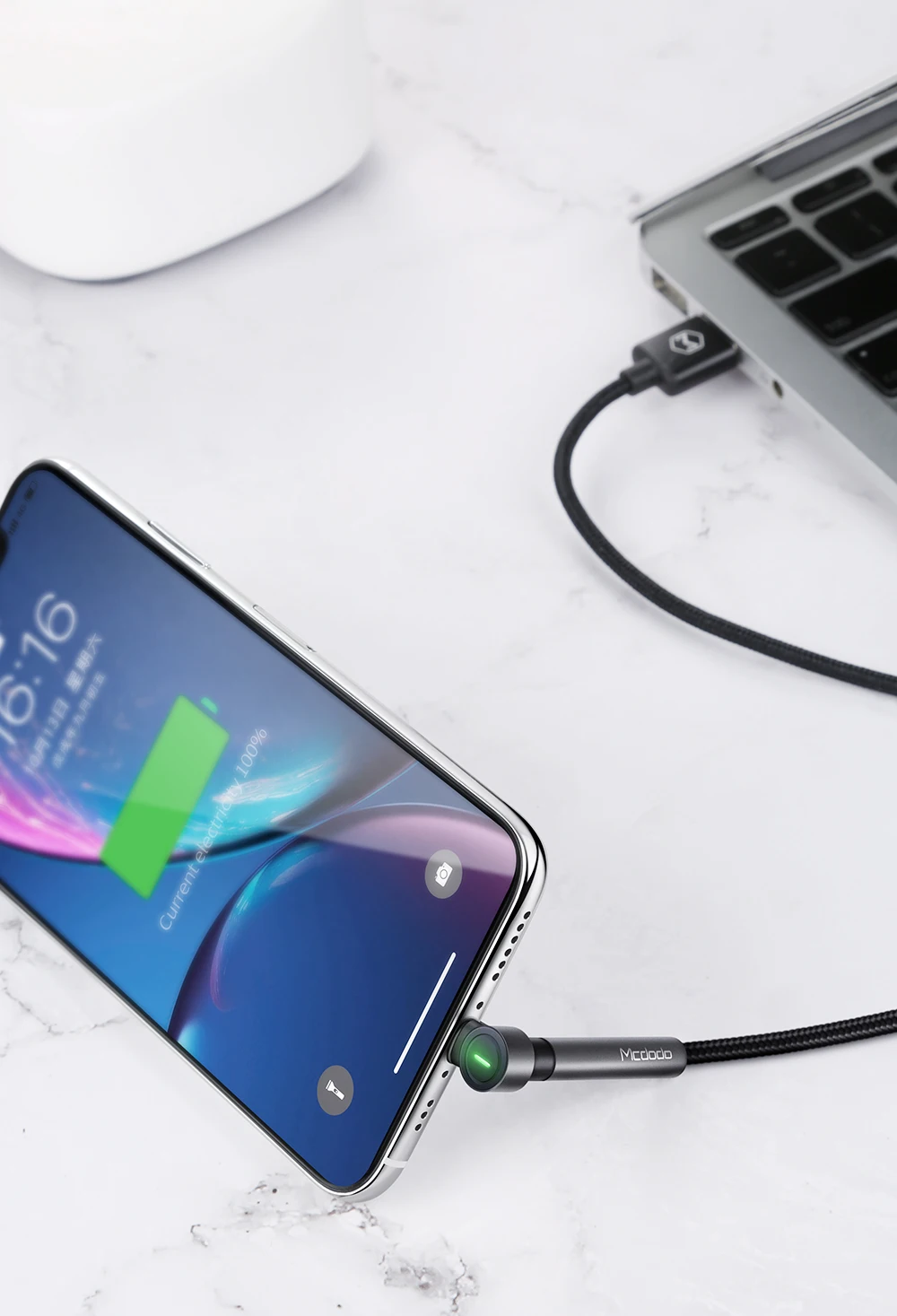 Mcdodo usb type C кабель с держателем для телефона быстрое зарядное устройство 4,0 Быстрая зарядка для Xiaomi huawei samsung кабель USB C данных локтевой кабель