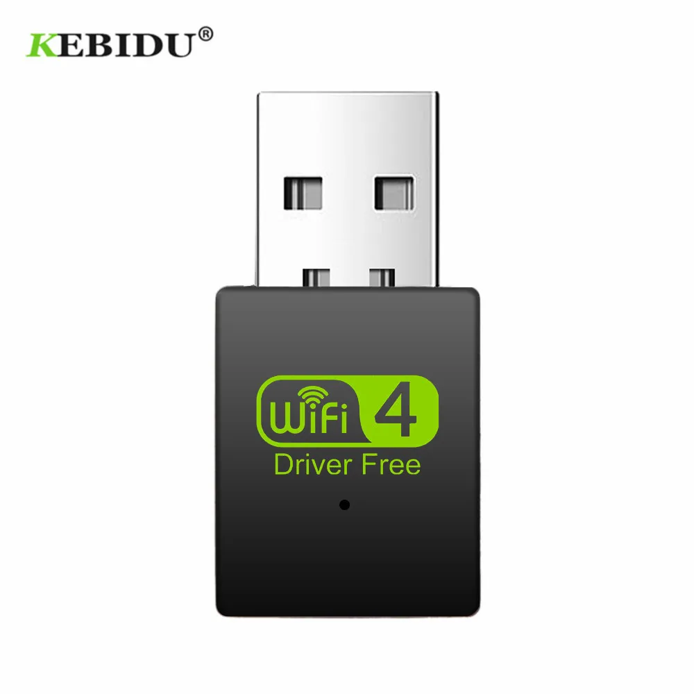 KEBIDU Бесплатный драйвер беспроводной USB Wifi адаптер 300 Мбит/с Wi-Fi адаптер Сетевая карта 2,4G Lan USB Ethernet PC Lan Карта