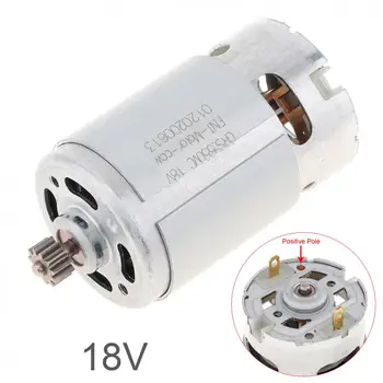 

RS550 18V 27500rpm DC Motor with Two-speed 11 Teeth and High Torque Gear Box for Cordless Charge Drill Screwdriver Motor