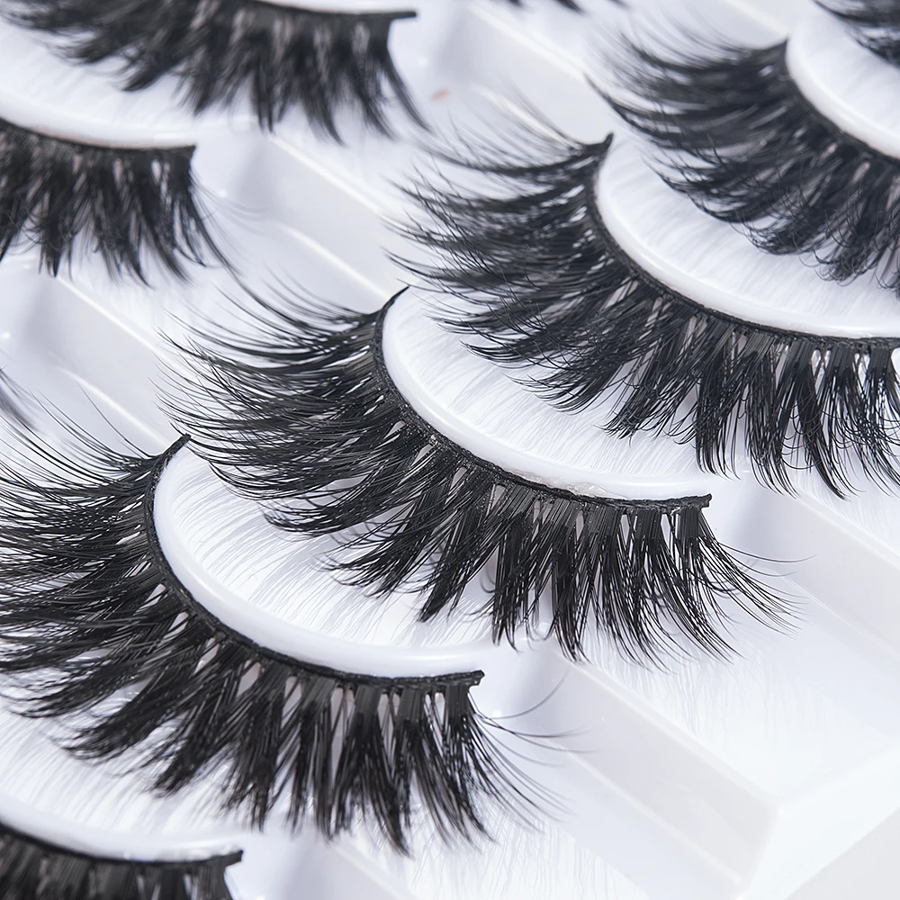 2020 New 8/9 Pairs 5/6D Mink False Eyelashes Natural Wispy Fluffy Dramatic Volume Fake Lashes Extension Handmade Eyelash 2020 New 8/9 Pairs 5/6D Mink False Eyelashes Natural Wispy Fluffy Dramatic Volume Fake Lashes Extension Handmade Eyelash