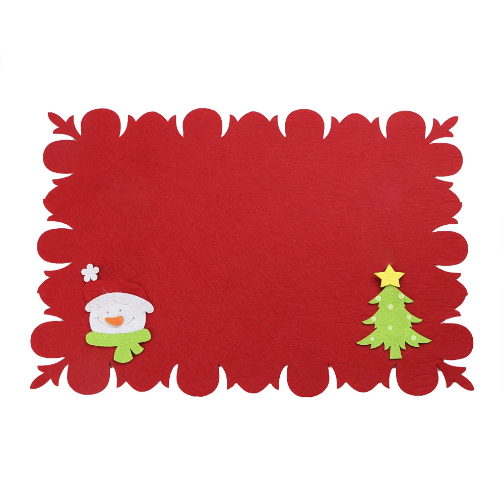NICEYARD Нескользящая ткань теплоизолированная кухонная миска коврик Салфетки сервировочные обеденный стол коврик рождественские украшения дома - Цвет: B