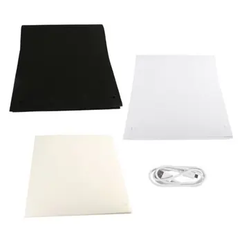

Portable Led Studio Light Box Mini Soft Light Box Small Led Mini Photography Mini Photography Light Box Plastic Bundle 1 ACEHE /