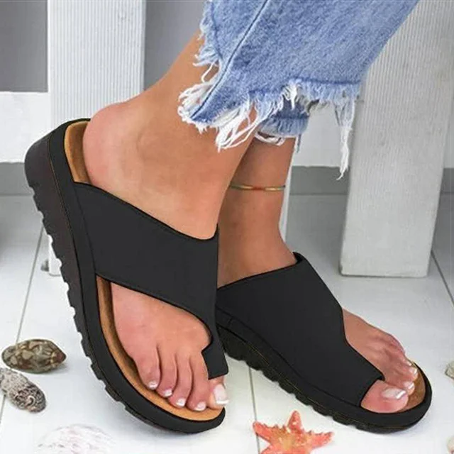 Fashion Flats Wedges Open Toe Ankle Beach Shoes