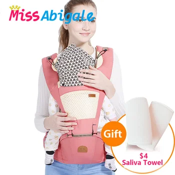 

MissAbigale Ergonomic Baby Carrier Infant Baby Hipseat Waist Carrier Front Facing Backpack Kangaroo Sling Newborn for Baby