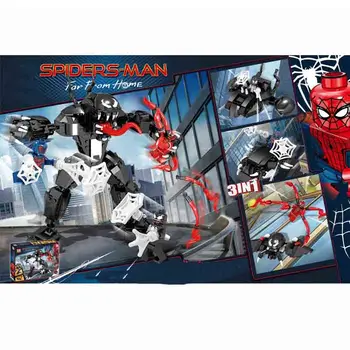 

3 IN 1Avengers 4 Spider Man Vs Venom Building Blocks Bricks Boy Toys B718