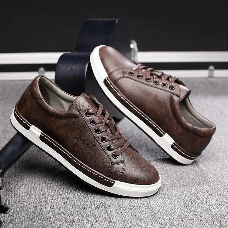 High quality thick soled men leather 