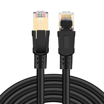 

Cat8 Ethernet Cable 6.6FT, High Speed 26AWG Cat8 LAN Network Cable 40Gbps,2000Mhz RJ45 Connector for Modem,Router,Gaming