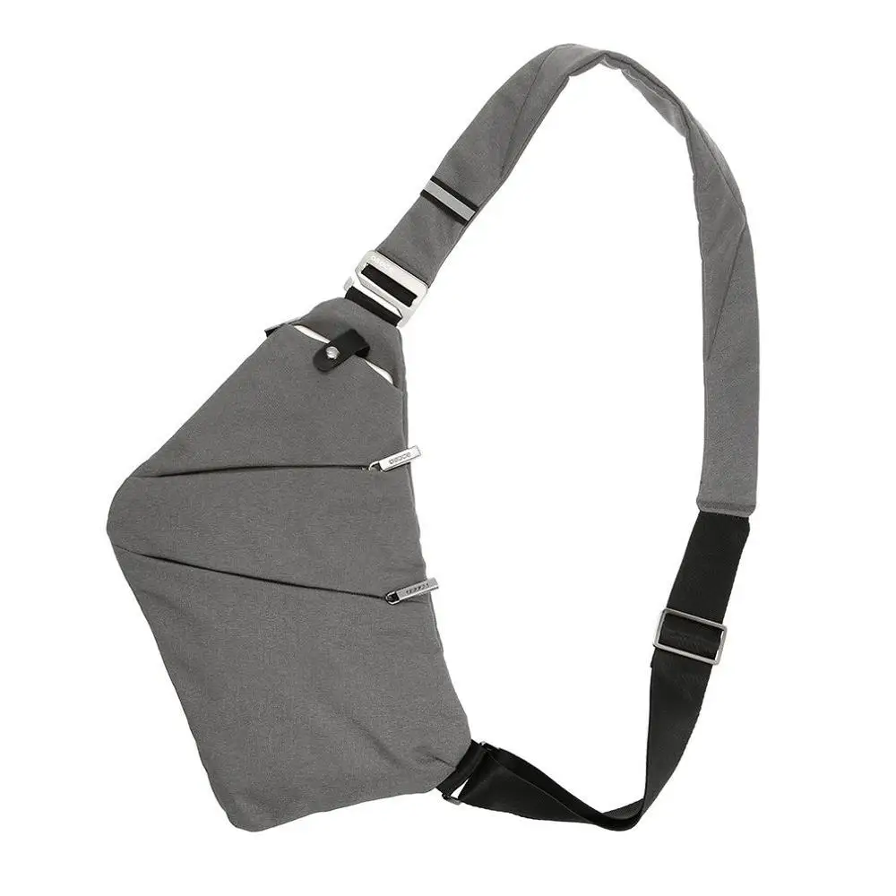 Мужская деловая сумка для путешествий, сумка на плечо с защитой от кражи, защитный ремень, цифровой нагрудный чехол для хранения