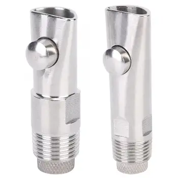 

5Pcs DN15 Stainless Steel Flat Nozzle Automatic Pig Drinker Farm Accessory for Cattle Sheep Pig