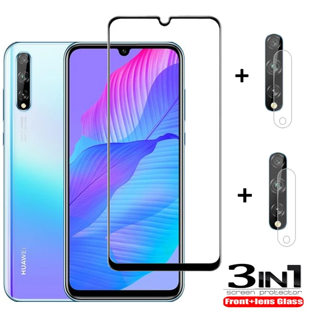 3-in-1стекло, huawei y8p tempered glass protection for huawei y6p/y7p 2020 camera protector honor 9a/9c glass film huawei y8-p 3-in-1