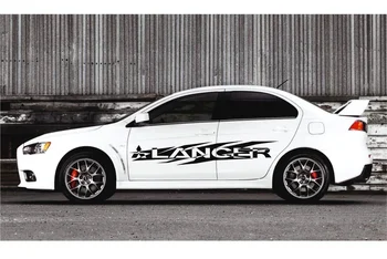 

For LANCER 2x side stripes vinyl body decals sticker graphics emblem logo
