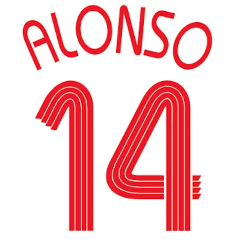 2008 UCL чемпионы Nameset#8 Gerrard#14 Alsonso#9 Fowler печать тепловой печати футбол