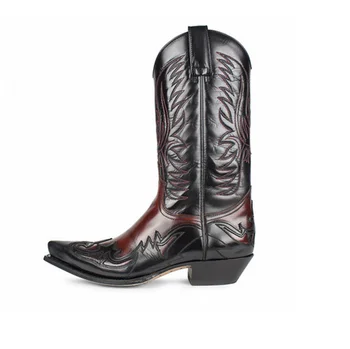 

Men's Shoes New for 2020 High Quality Men Pu Leather Western Safety Boots Male Vinage Classic Cowboy Boots Soulier Homme 4M673